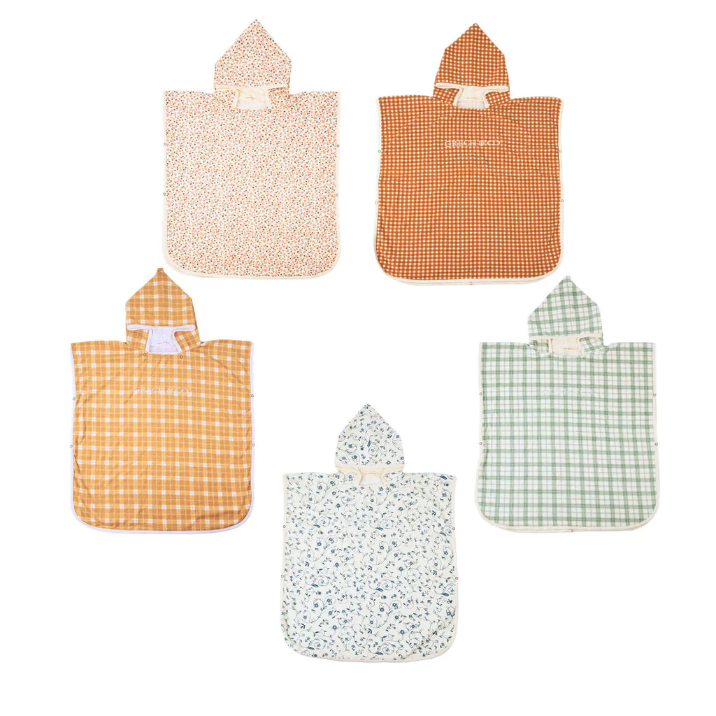 Bathing  Towel Poncho | Organic Cotton - Sunset Meadow