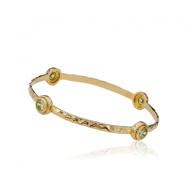ARCTIC MIST Round Stone Bangle