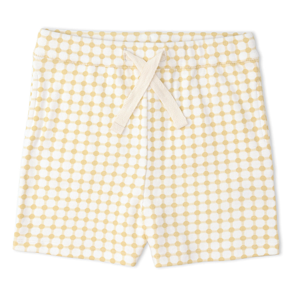 Organic Collar Tee & Shorts Set - Dotty Gingham