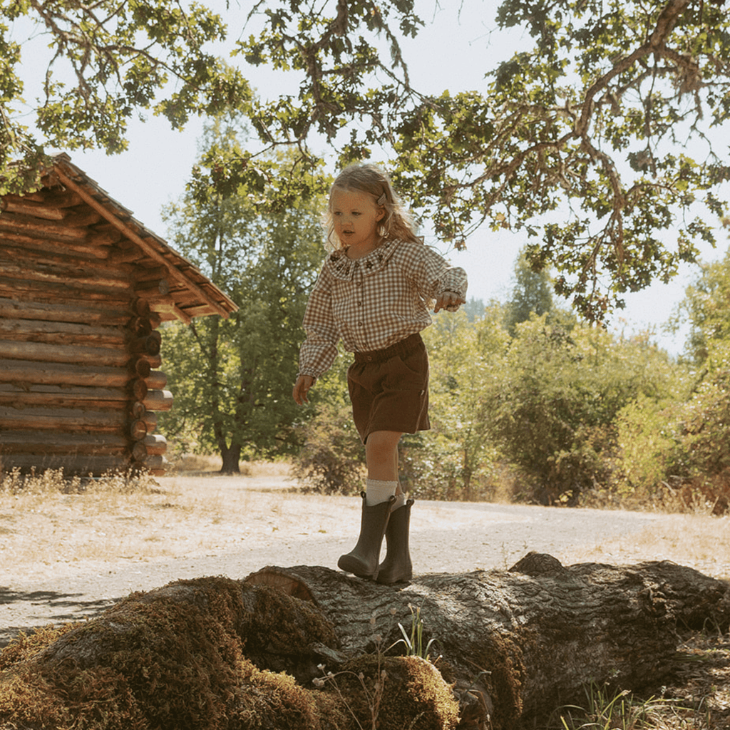 Organic Corduroy Skirt - Brown