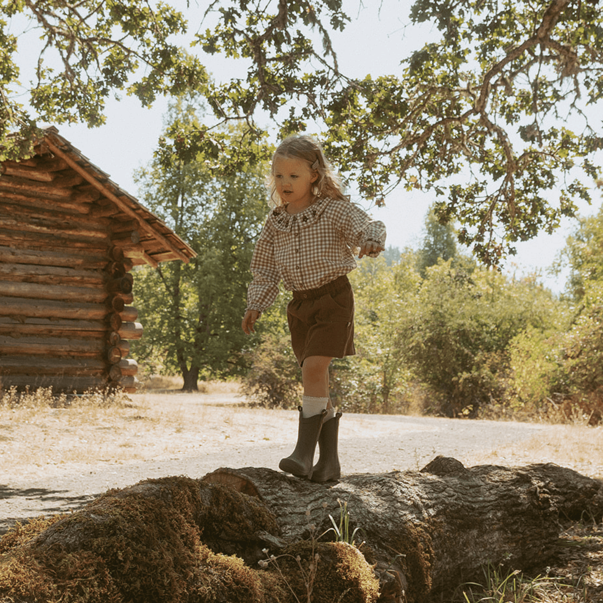Organic Corduroy Skirt - Brown