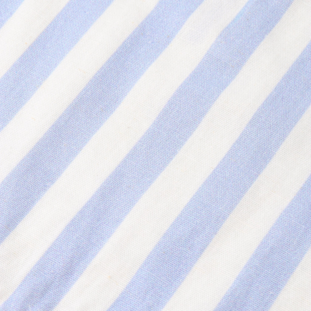 Organic Collared Romper - Blue Stripes
