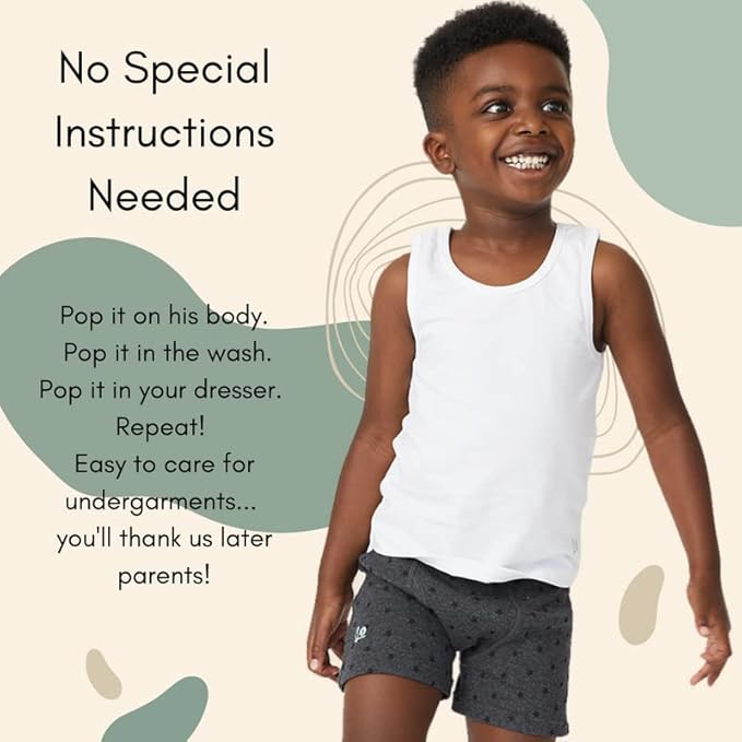 Feathers Boys Cotton Strech Tagless Boxer Briefs Underwear - (3/pack)
