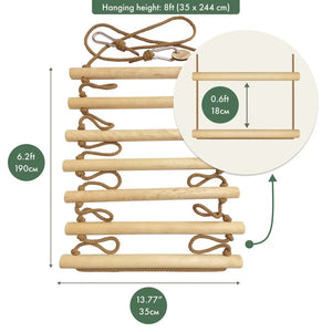 Kids Climbing Rope Ladder – Montessori Play - KiddoLux