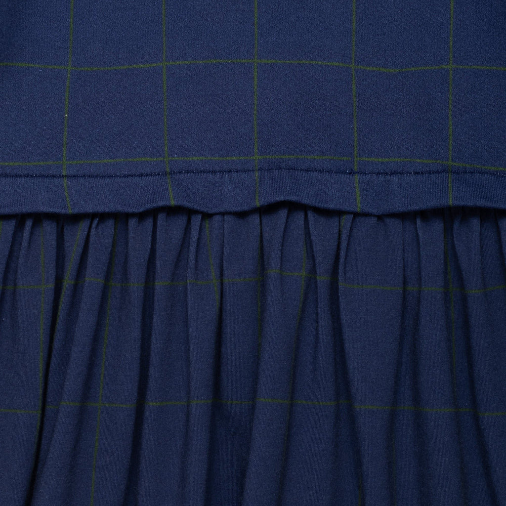 Navy Grid Dress