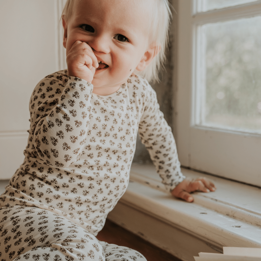 The Baby Jacket -  Neutral Floral