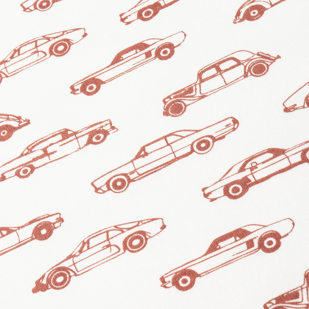Organic Swaddle Blanket & Hat Set - Cars