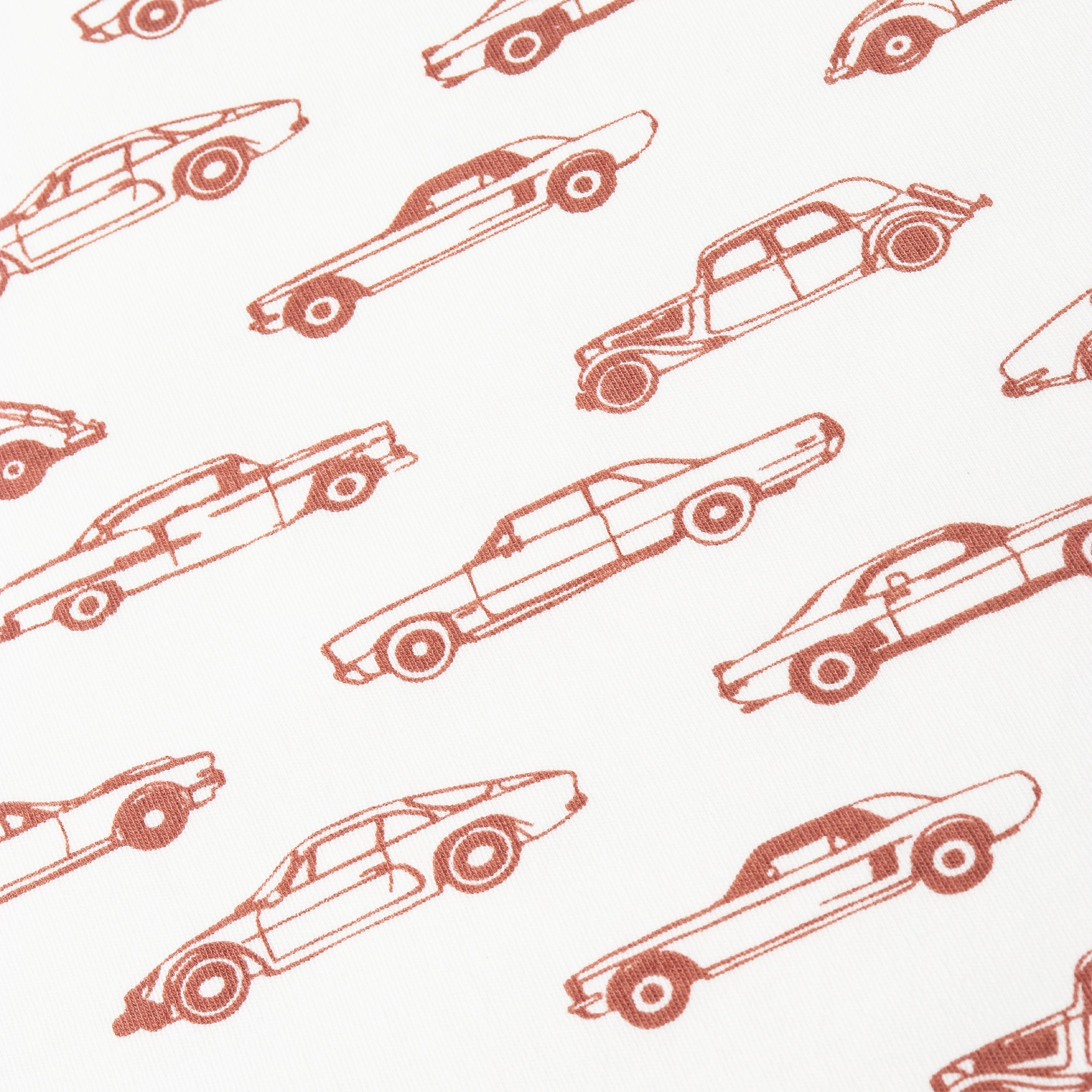Organic Swaddle Blanket & Hat Set - Cars