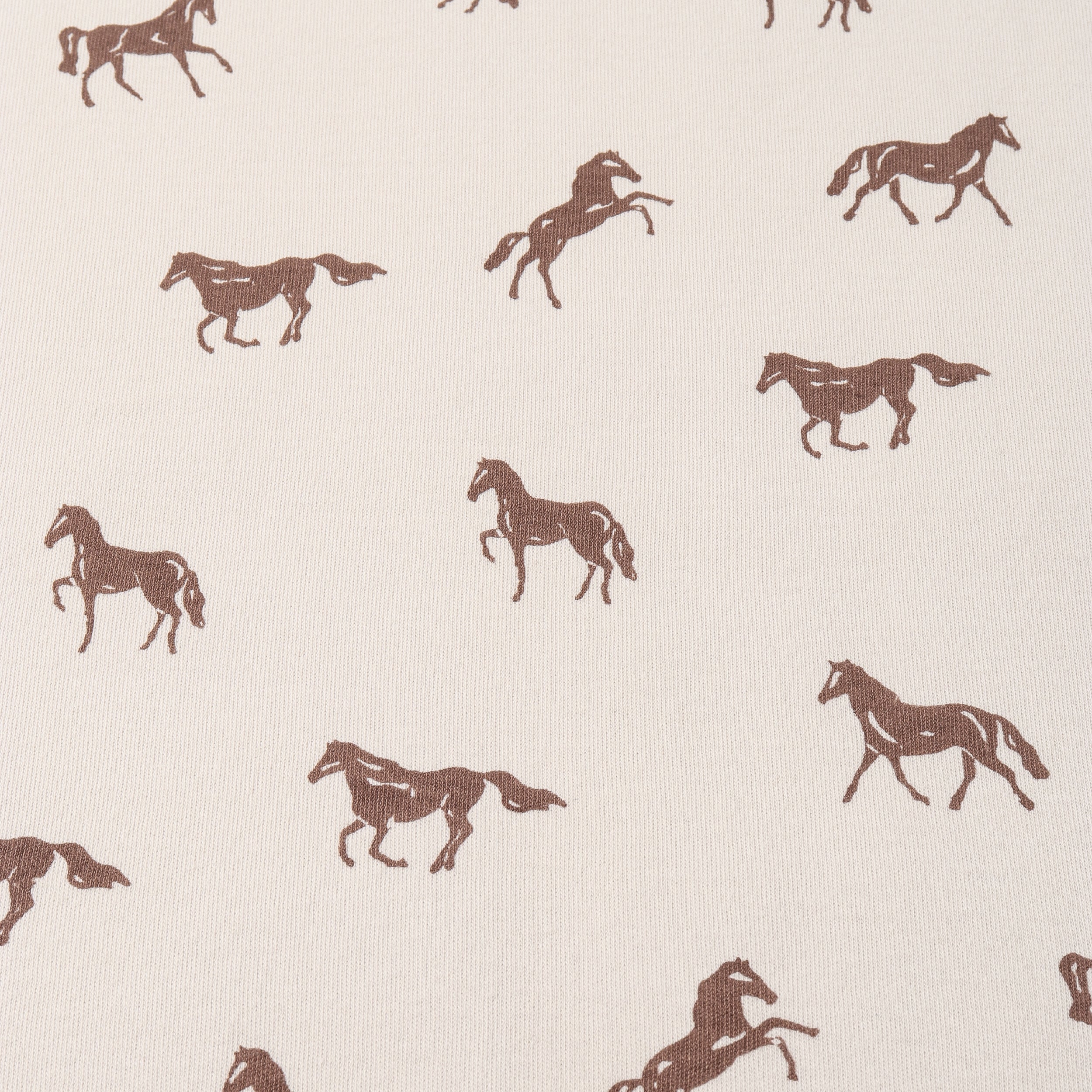 Organic 2-Way Zip Romper - Horses