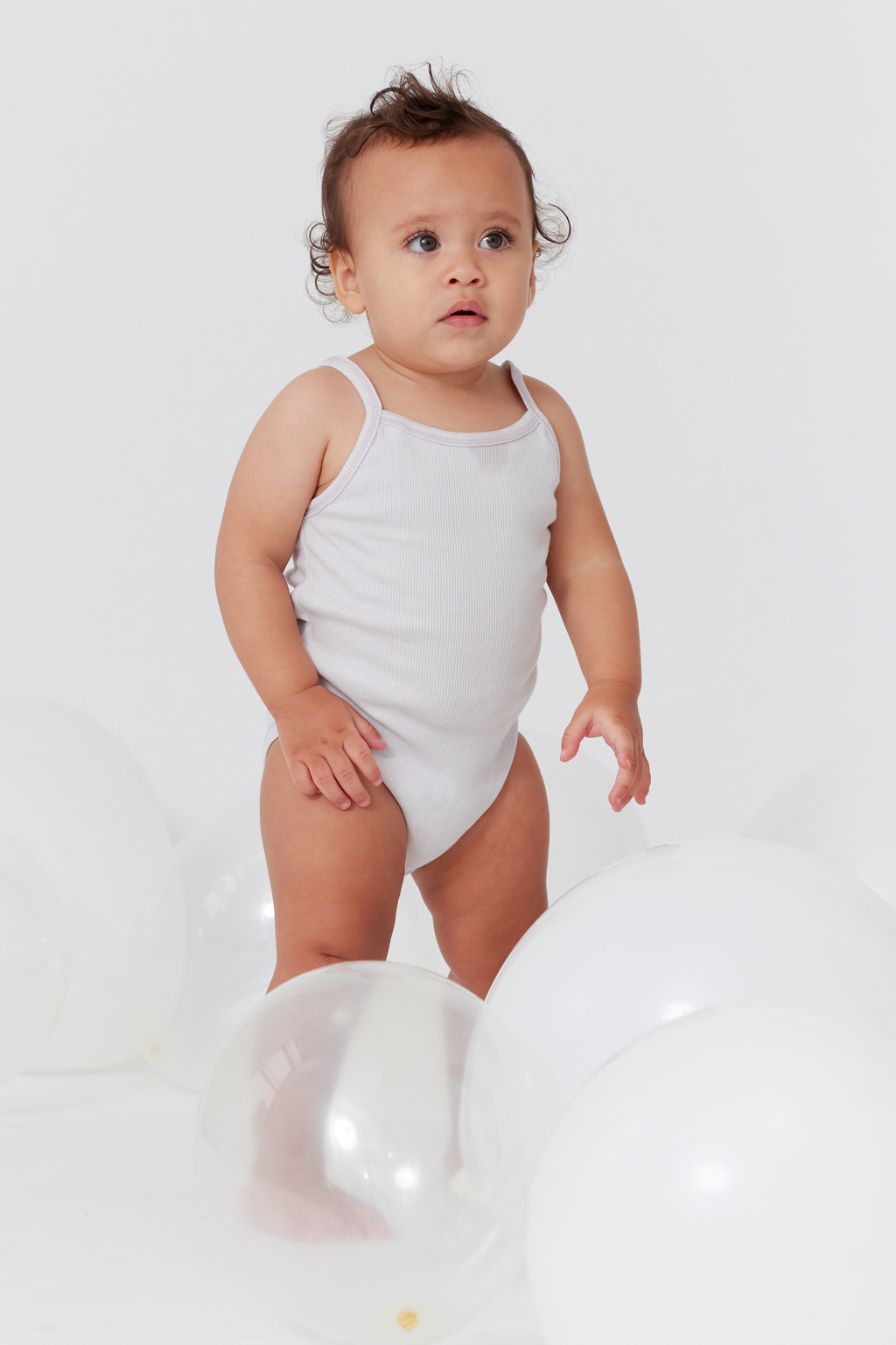 Feathers Tank Top Bodysuits for Baby Girl (2 Pack) Super Soft One-Piece Toddler Bodysuit