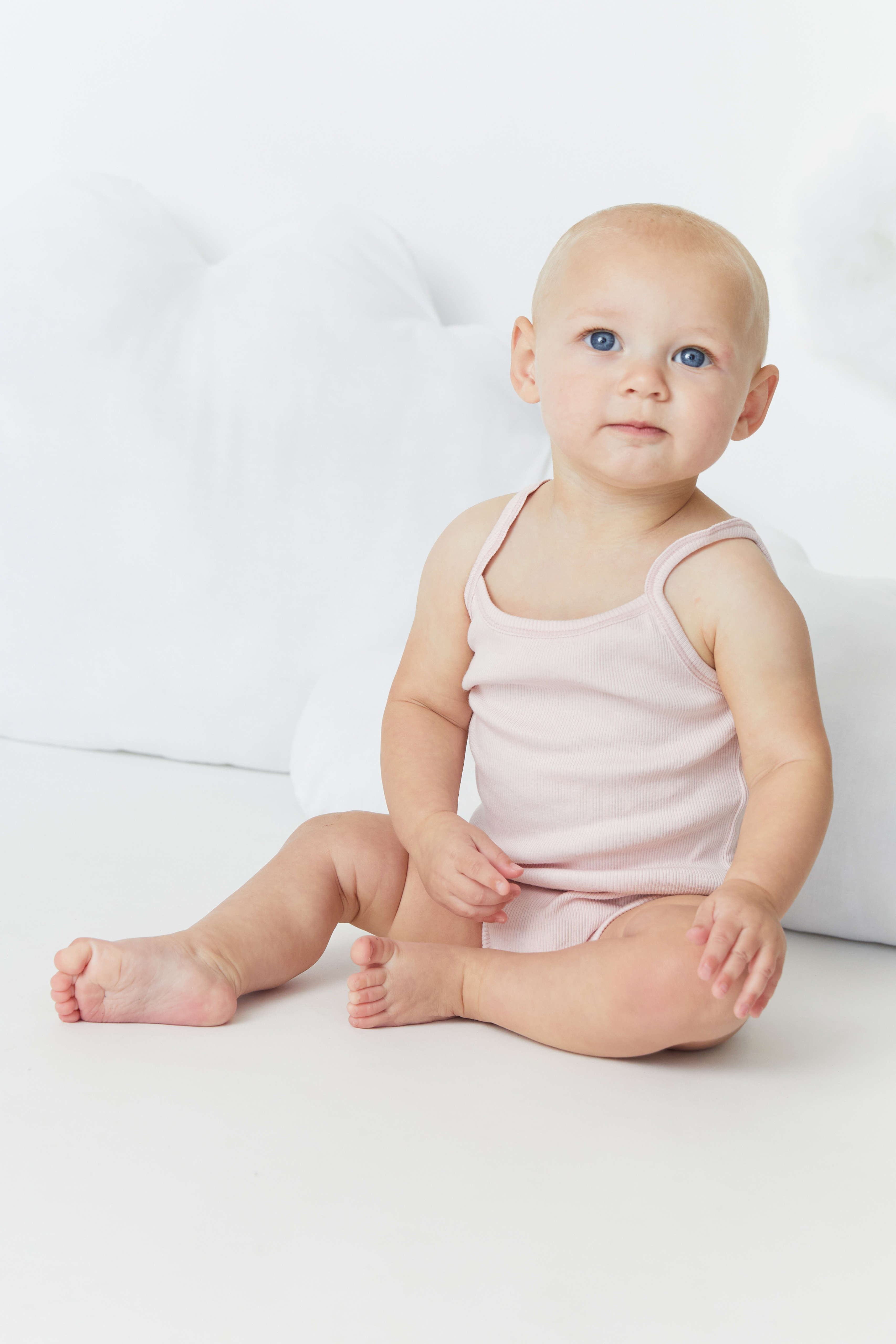 Feathers Tank Top Bodysuits for Baby Girl (2 Pack) Super Soft One-Piece Toddler Bodysuit