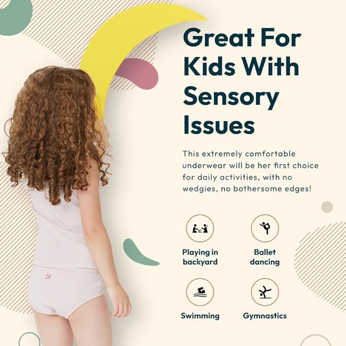 Feathers Girls and Toddler Underwear - Kids Underwear - Super Soft Cotton