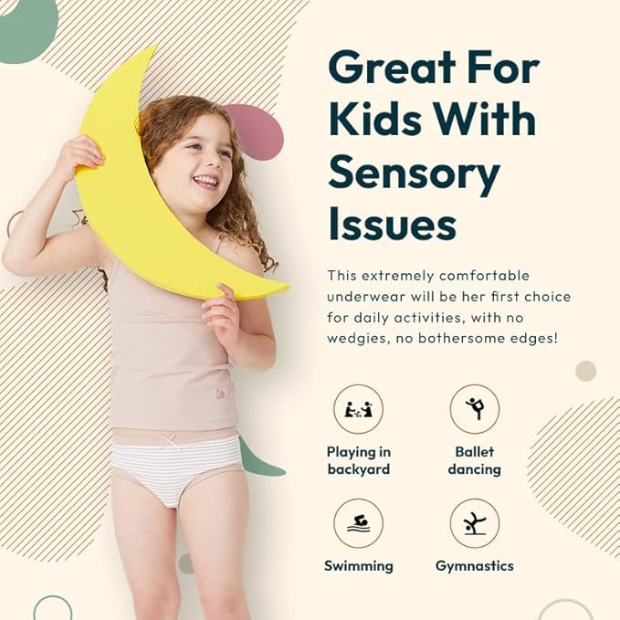 Feathers Girls and Toddler Underwear - Kids Underwear - Super Soft Cotton