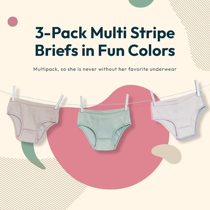 Feathers Girls and Toddler Underwear - Kids Underwear - Super Soft Cotton