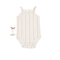 The Printed Tank Onesie - Rose Stripe