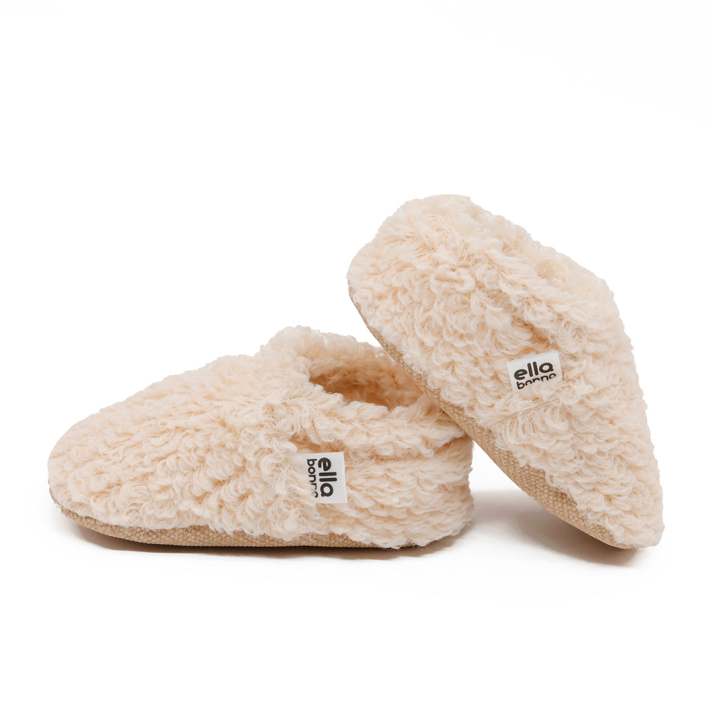 Teddy Soft Sole Baby Slippers – Beige