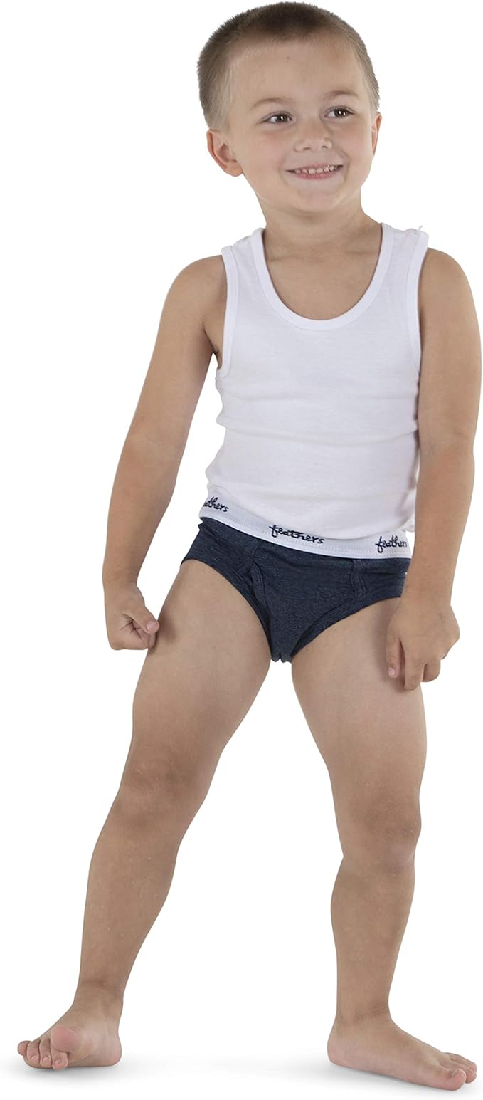 Feathers Boys' Cotton Strech Tagless Briefs Underwear - (3/pack)