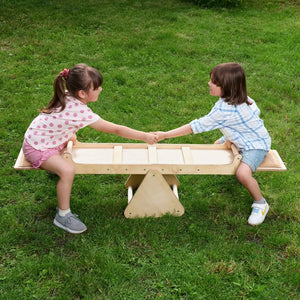 Montessori Wooden Seesaw – Balance & Coordination Development