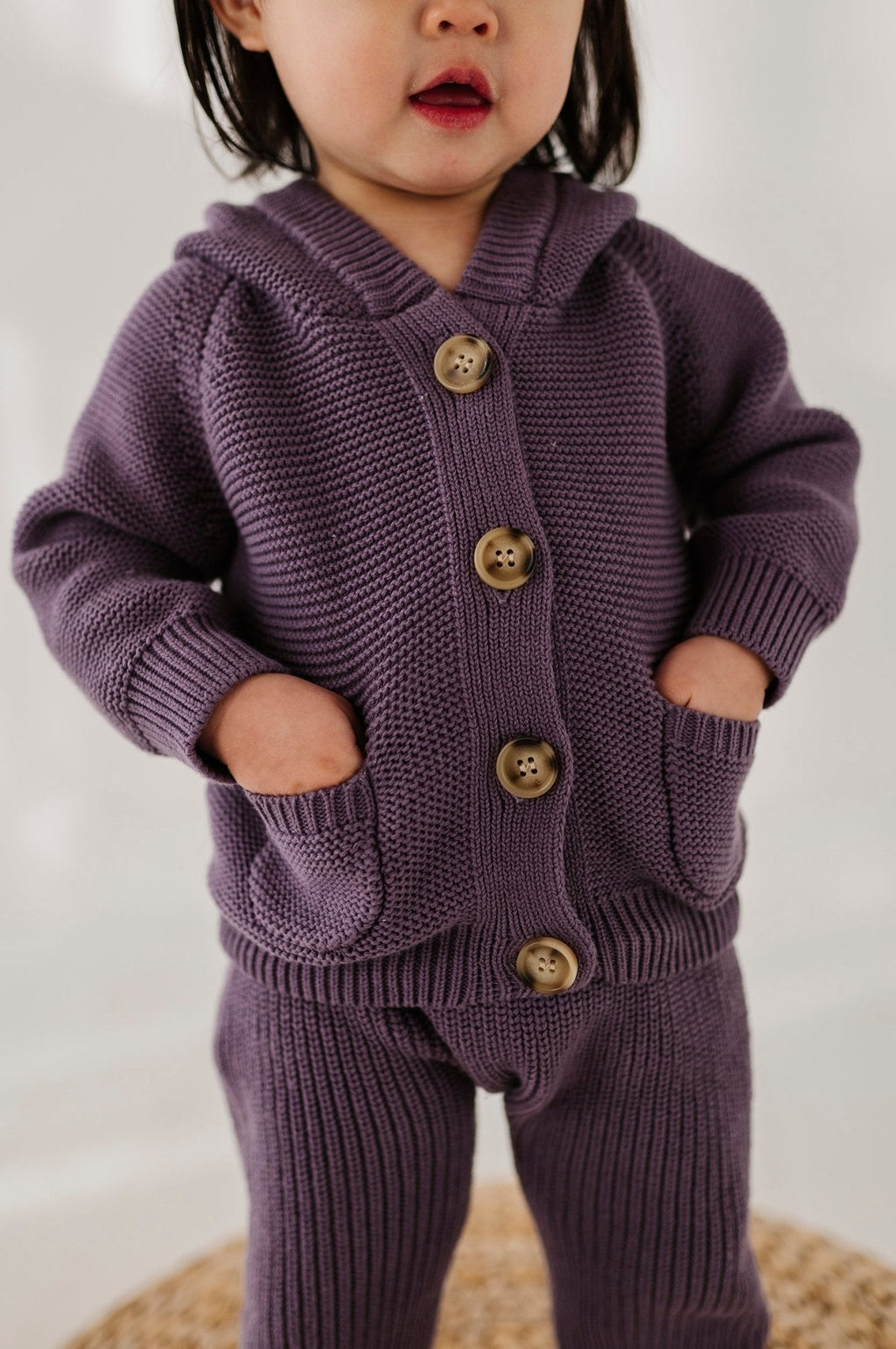 Baby Girl Knit Hoodie