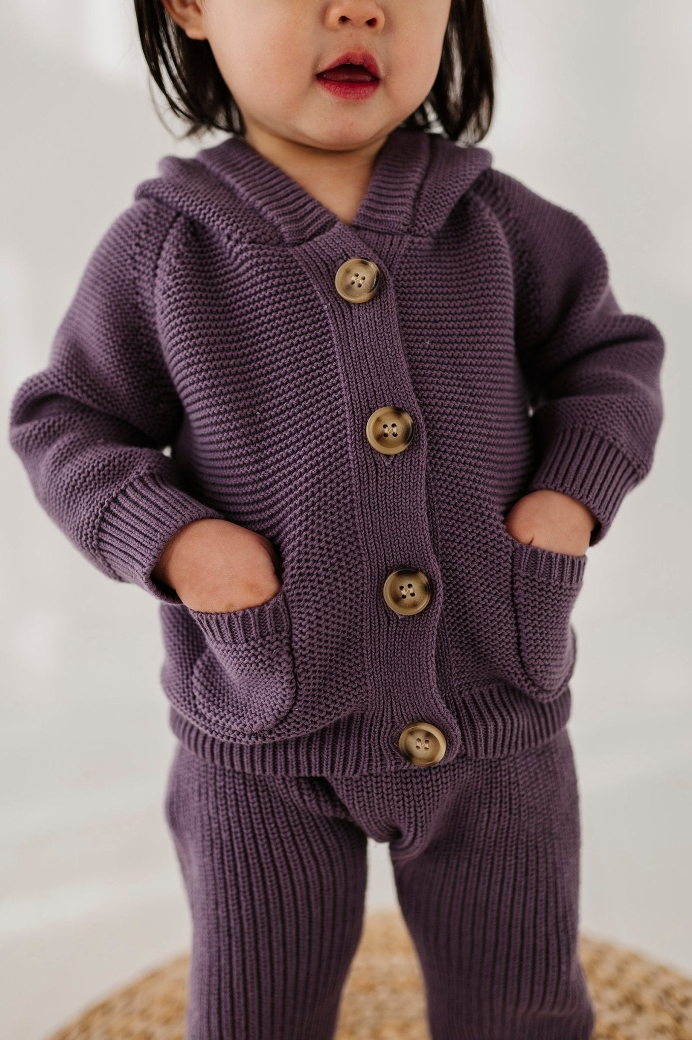Baby Girl Knit Hoodie