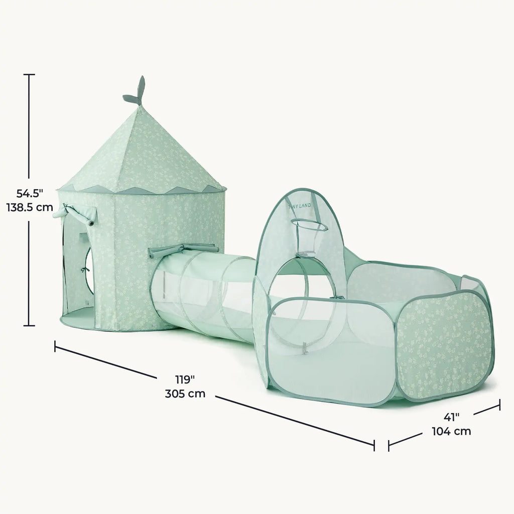 Tiny Land® Compact Adventure 3-in-1 Play Tunnel With no Balls