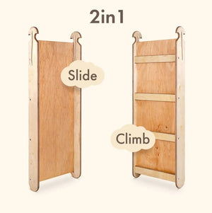 4-in-1 Wooden Swedish Wall – Montessori Climber for Kids - KiddoLux