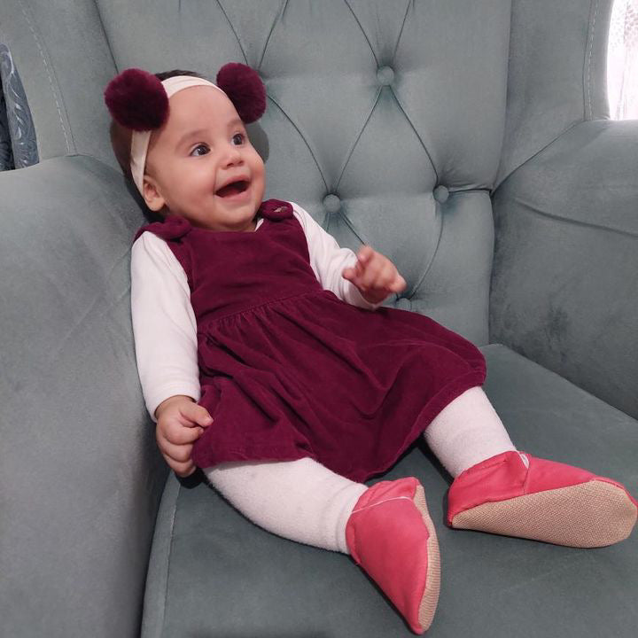 Pink Soft Sole Baby Moccasins