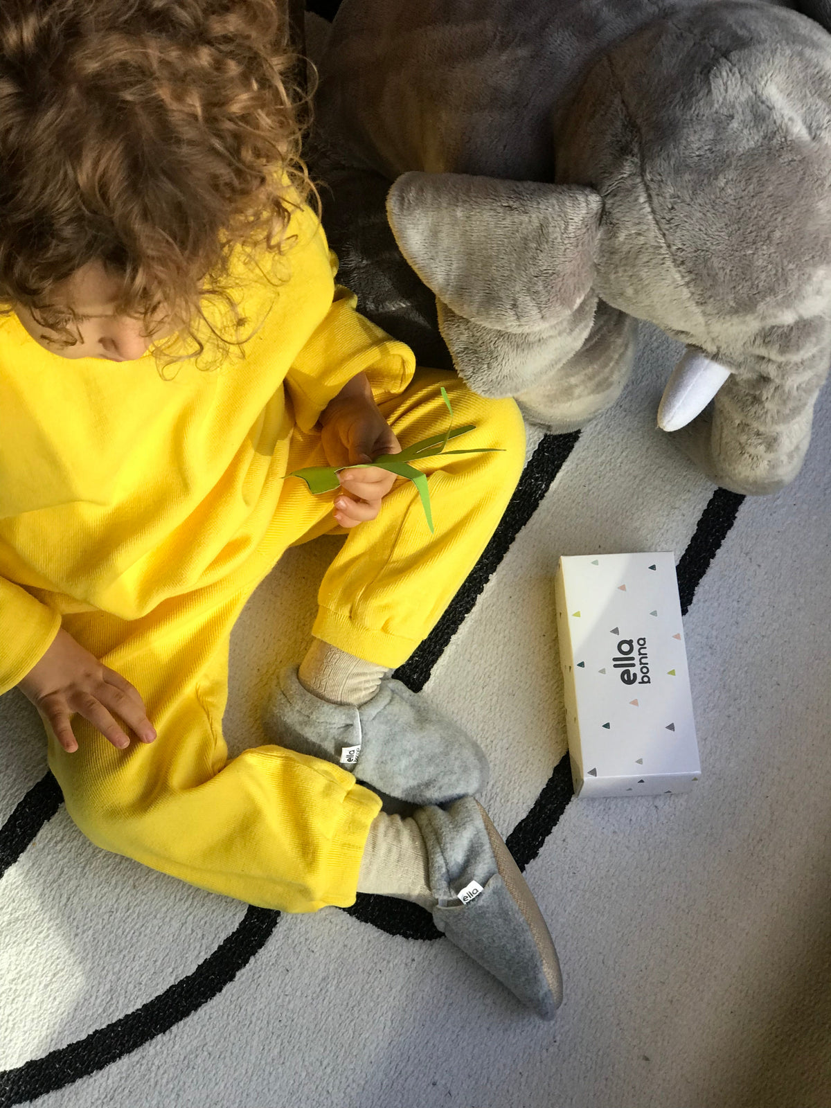 Fleece Soft Sole Baby Moccasins – Gray