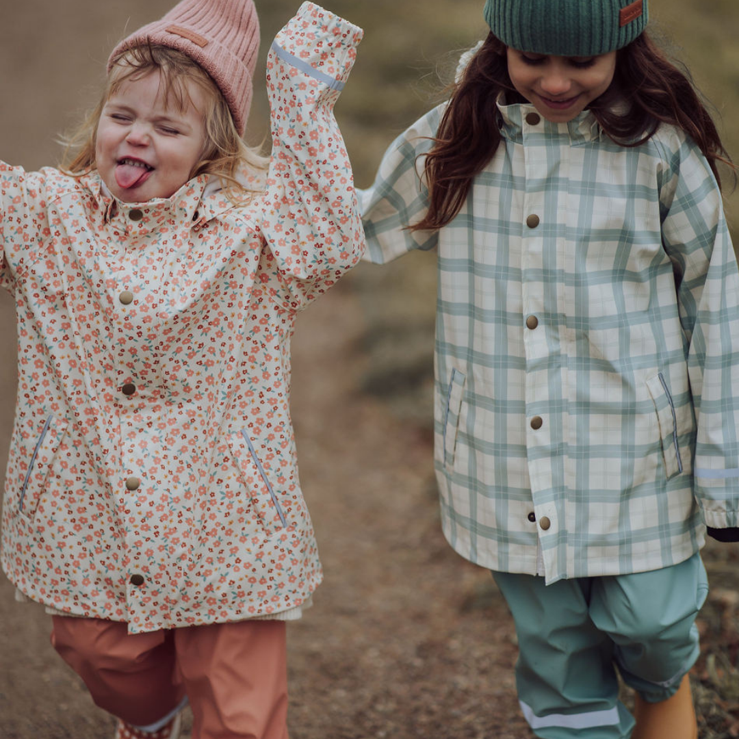 Fishtail Rain Jacket | Fern Plaid