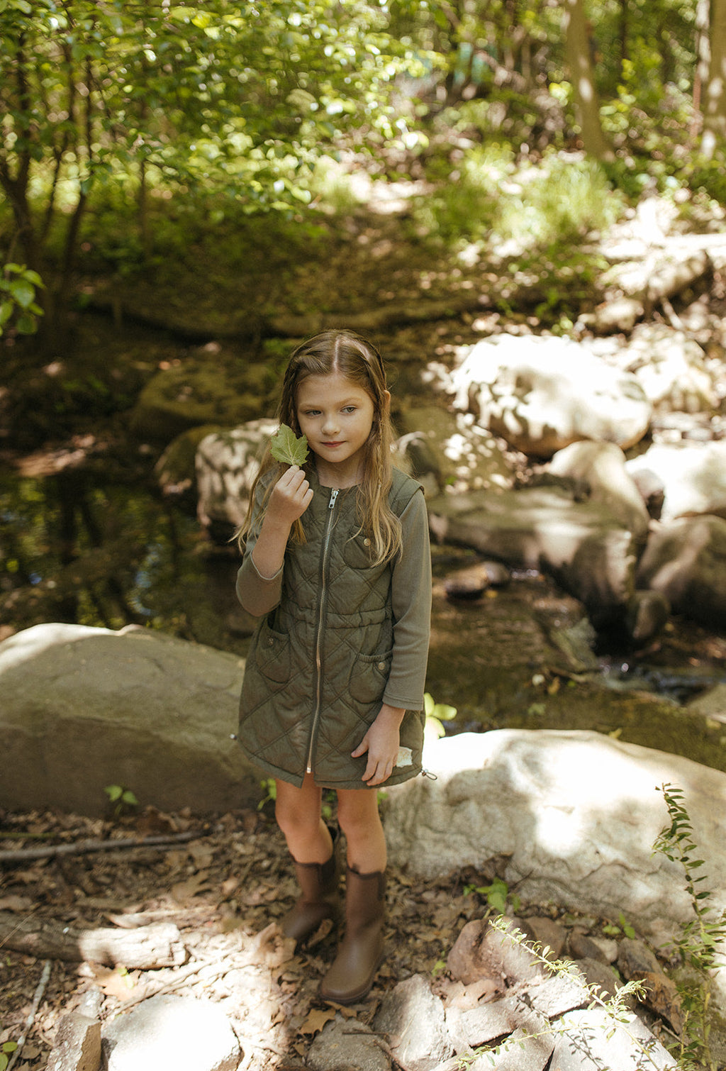 Lyla Quilted Dress - Green