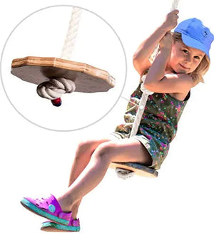 Wooden Rope Swing for Kids – Safe & Fun for Indoor Play - KiddoLux