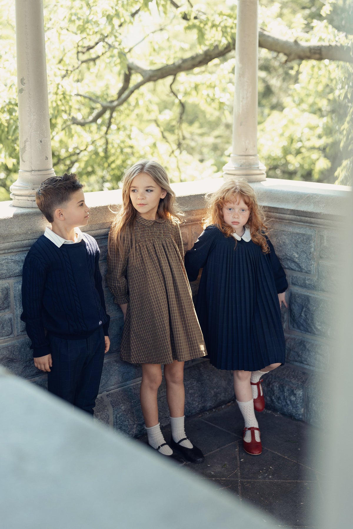 Sean Cable Knit Sweater - Navy