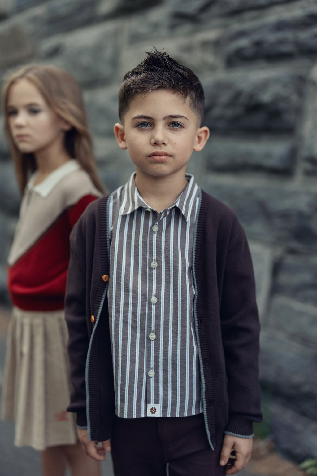 Leo Stripe Shirt - Brown