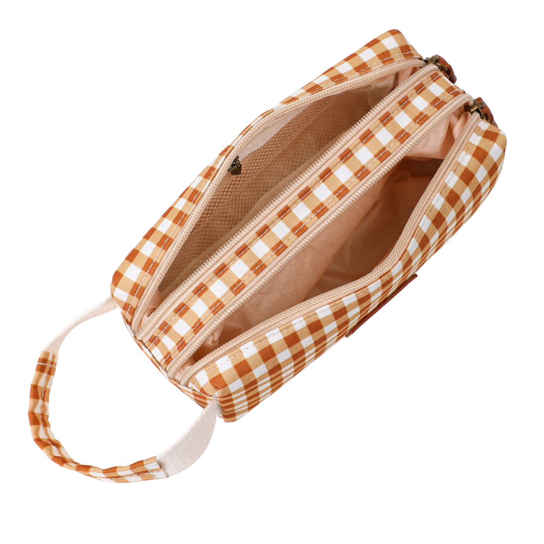 Two Compartment Pencil Case | Sienna Gingham