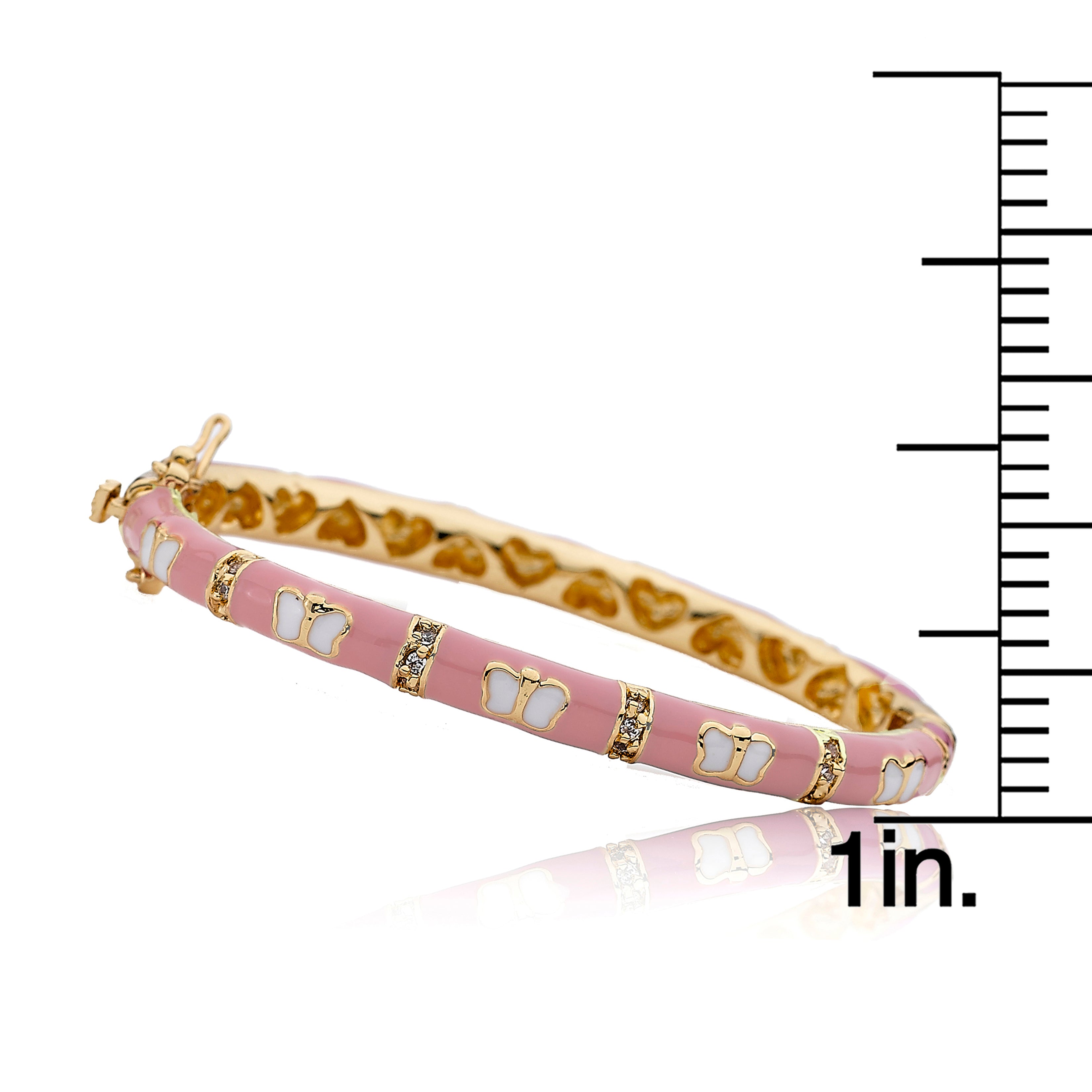 Enamel Butterfly Bangle