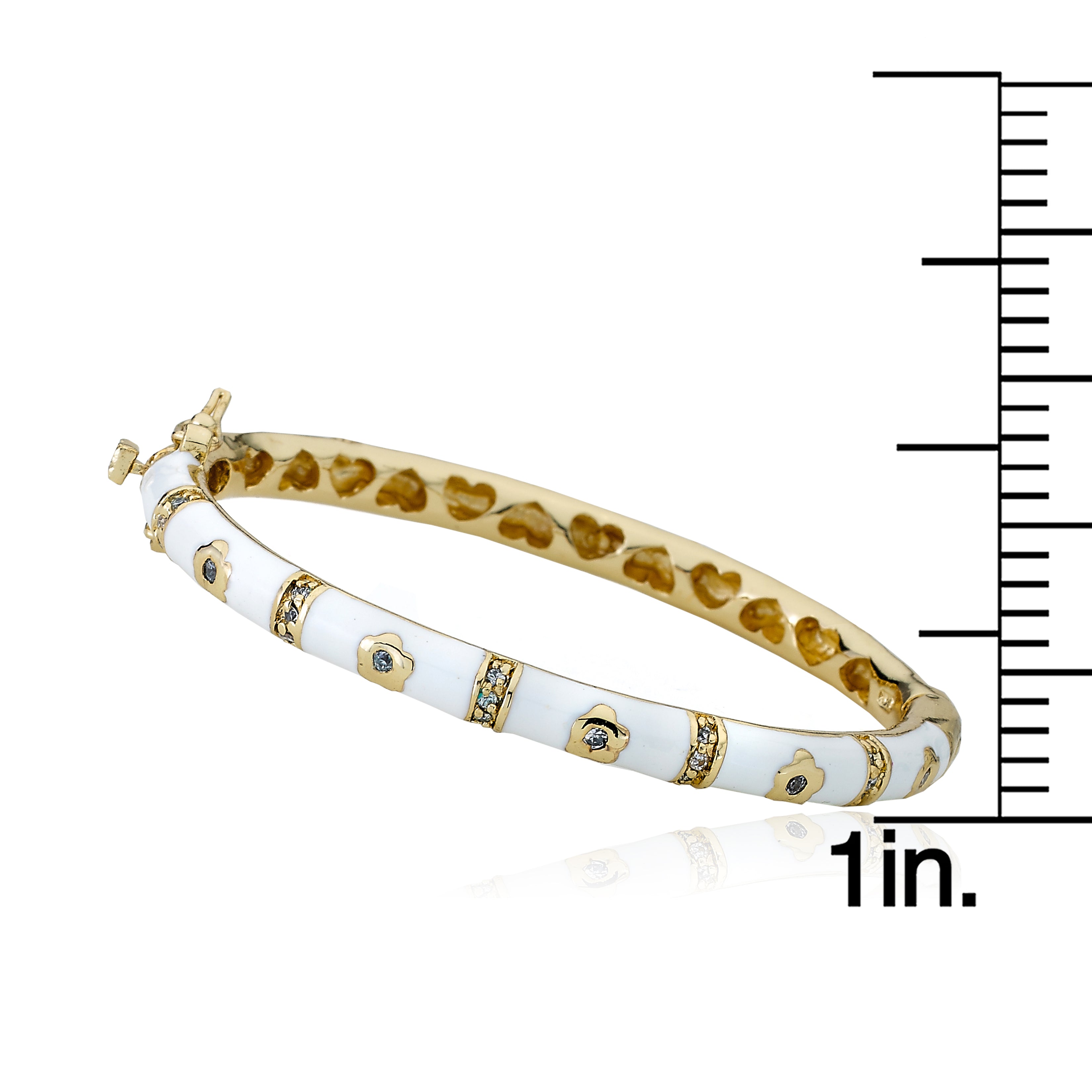 Enamel Flower Bangle