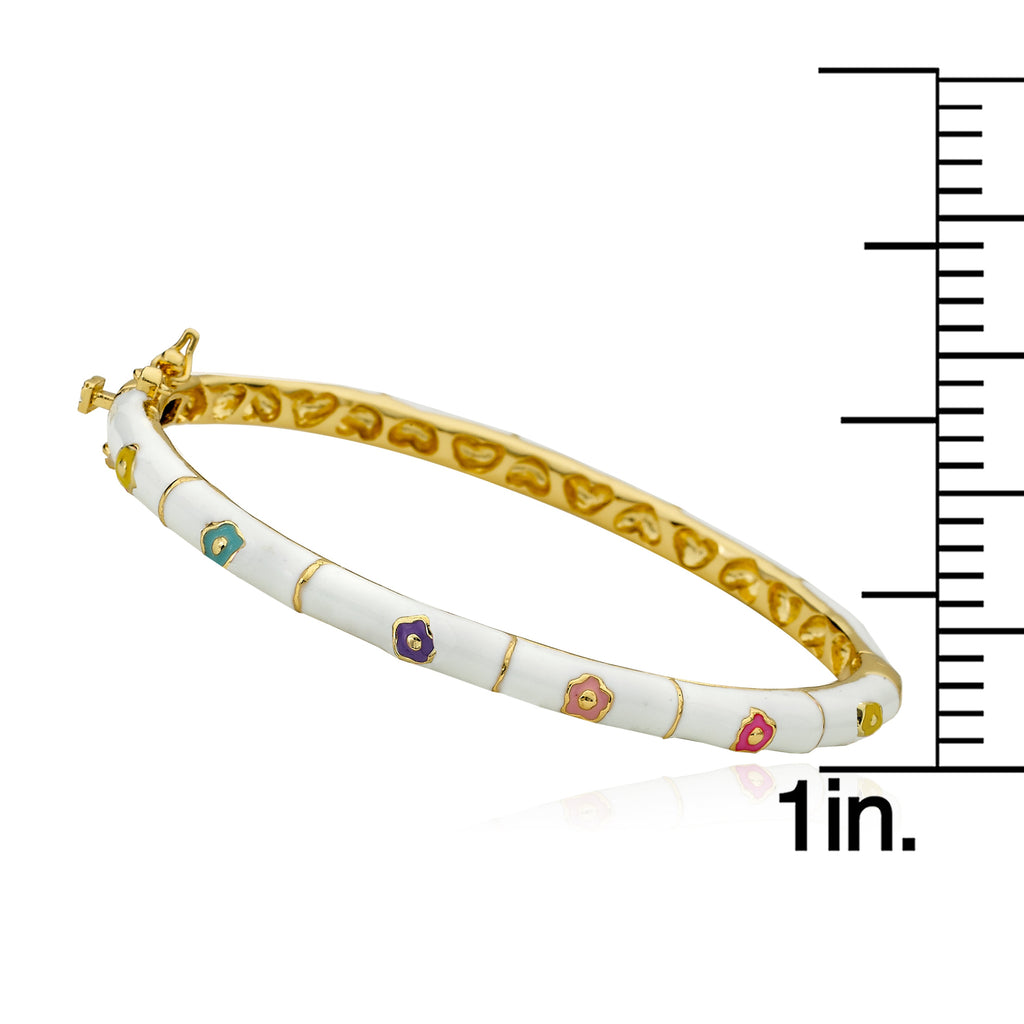 Enamel Flower Bangel