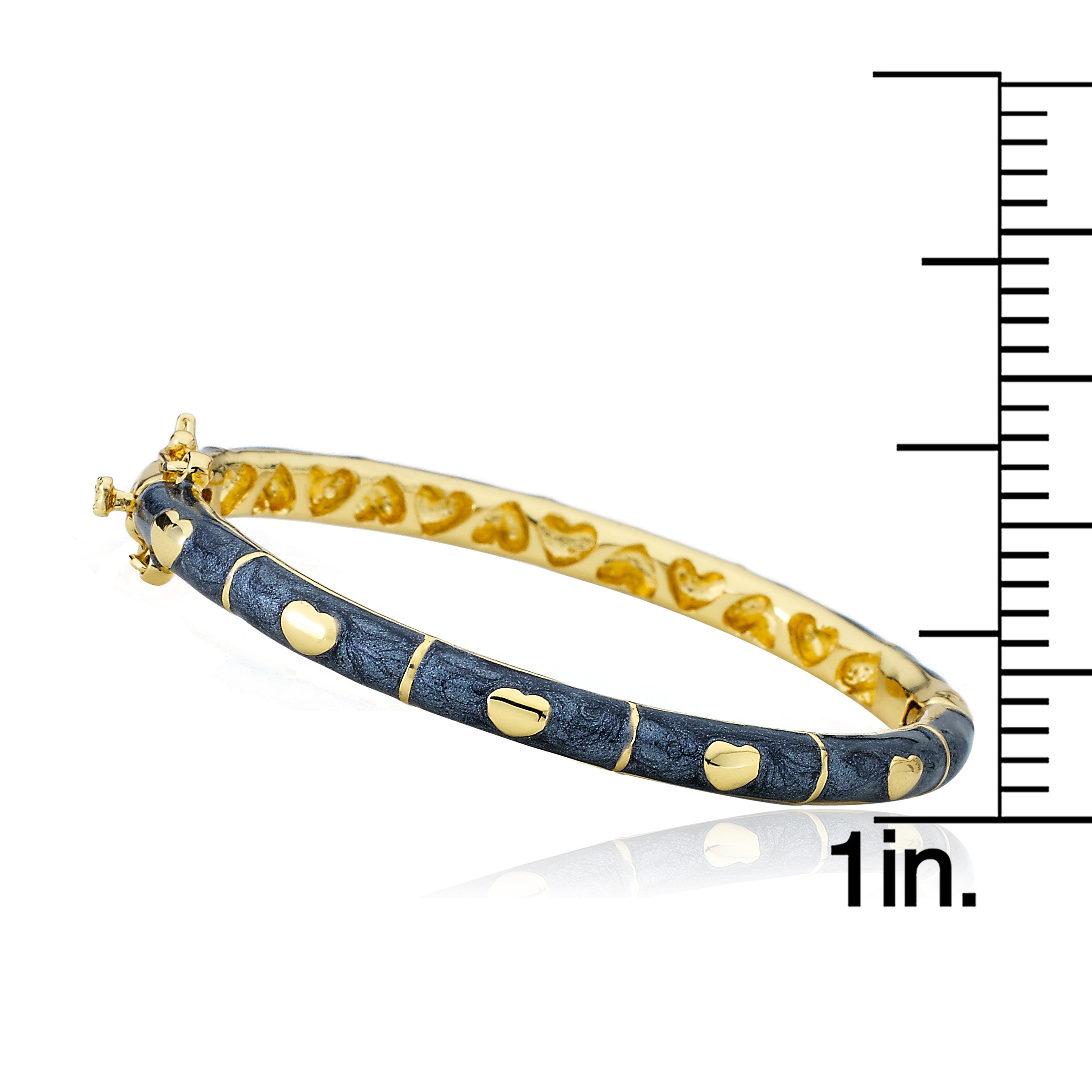 Enamel Heart Bangle