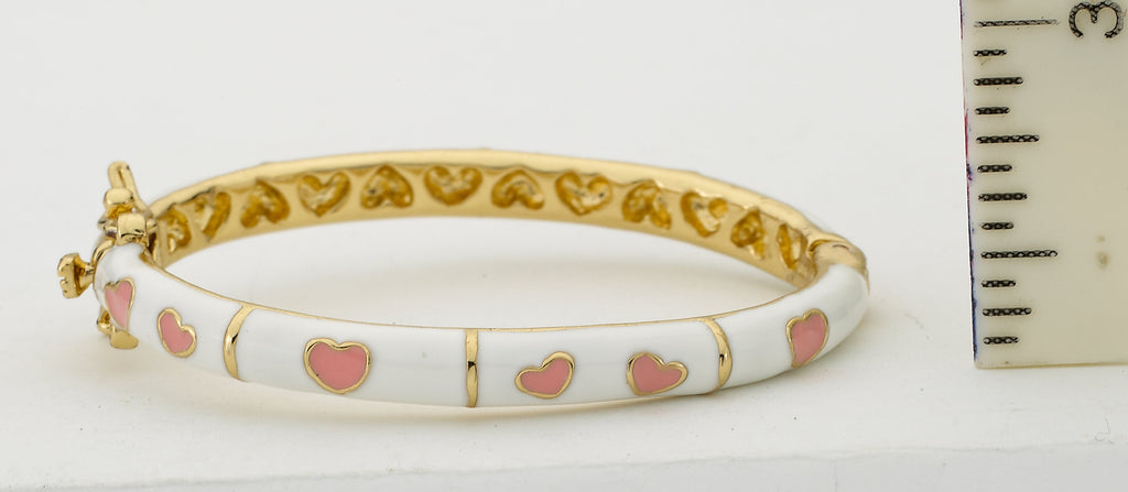 Enamel Heart Bangle