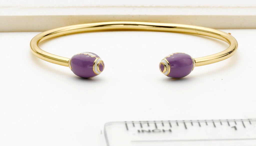 Purple Football Bangle