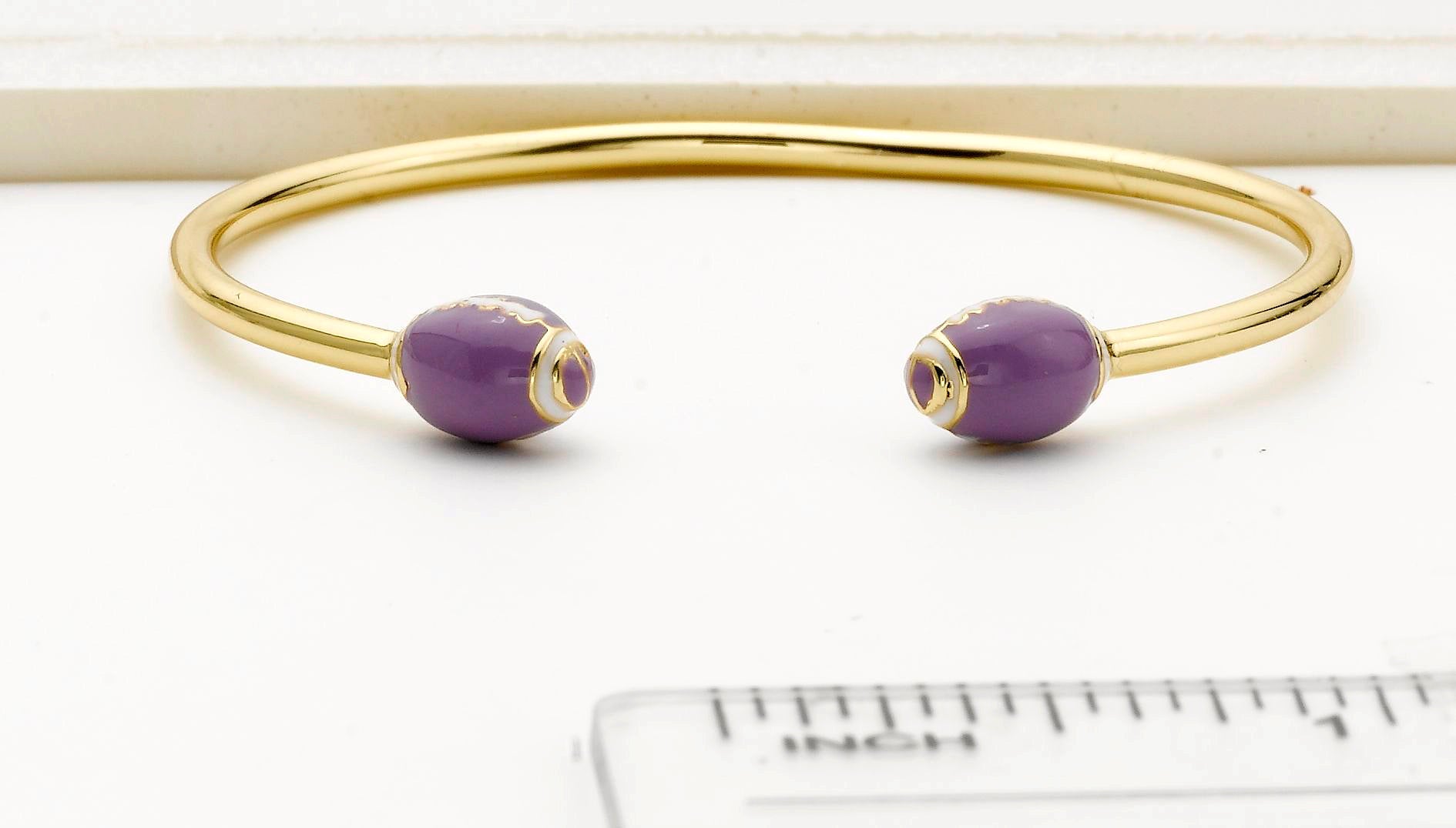 Purple Football Bangle