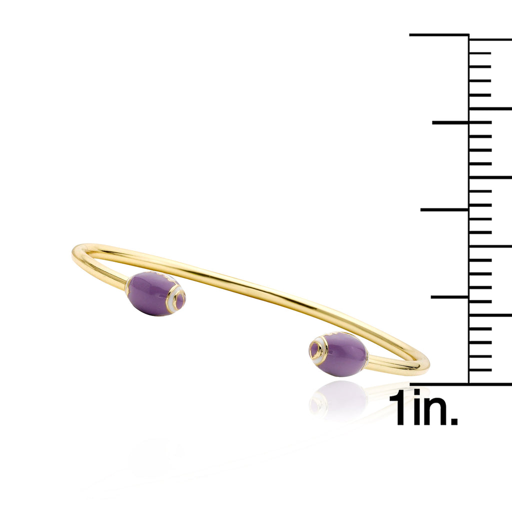 Purple Football Bangle