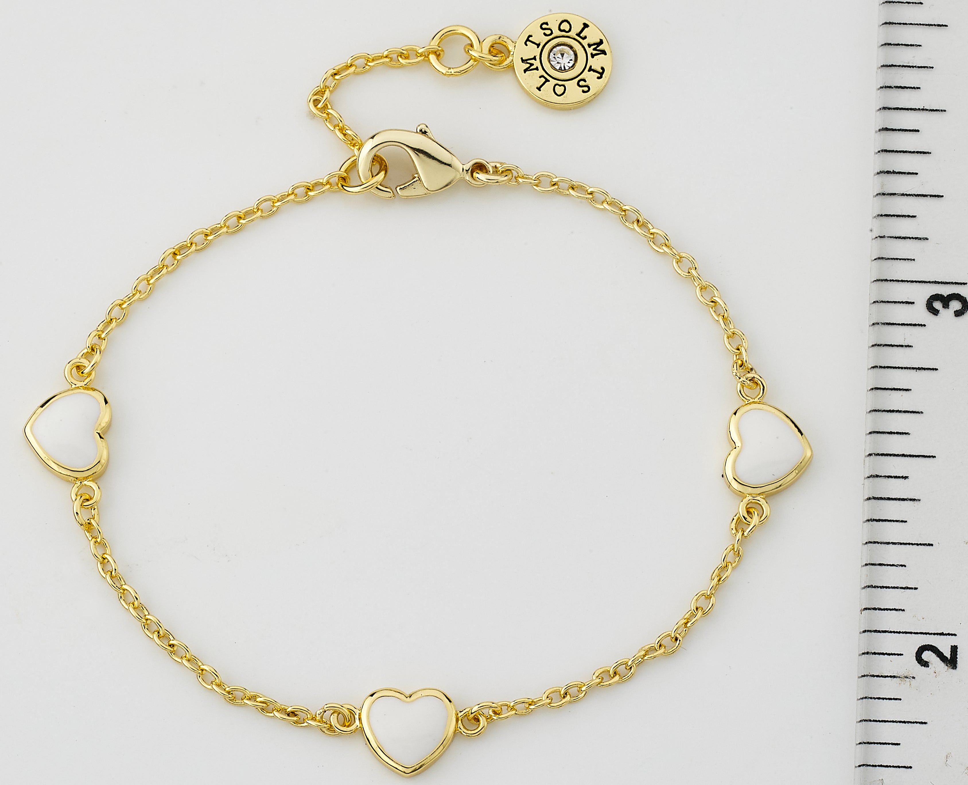 Enamel Heart Bracelet