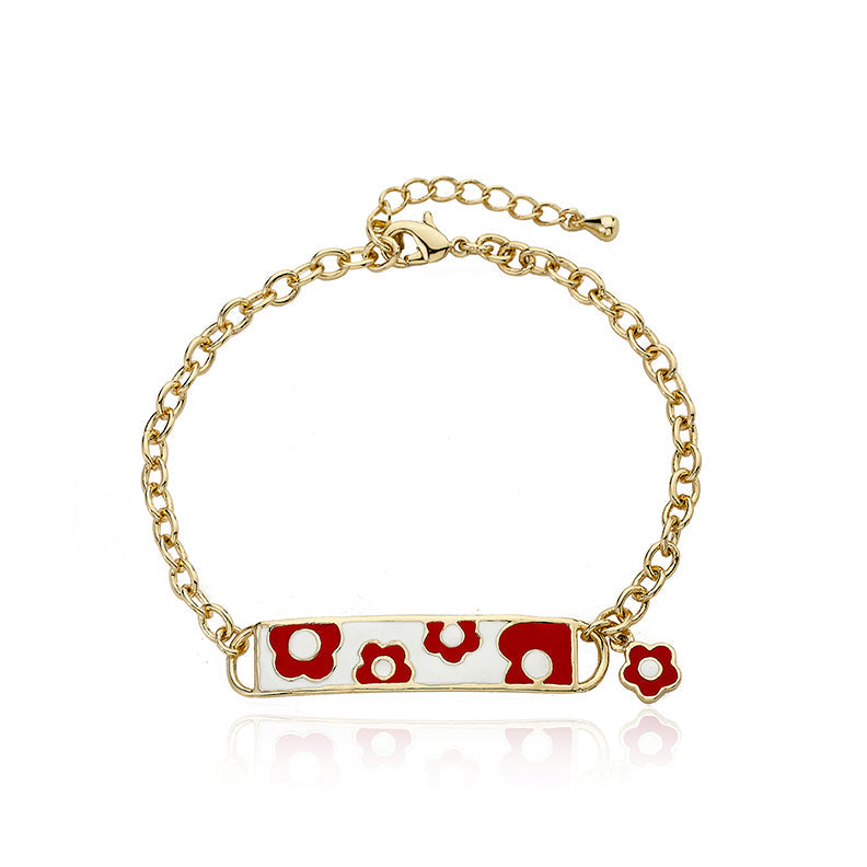 Large Flower ID Bracelet