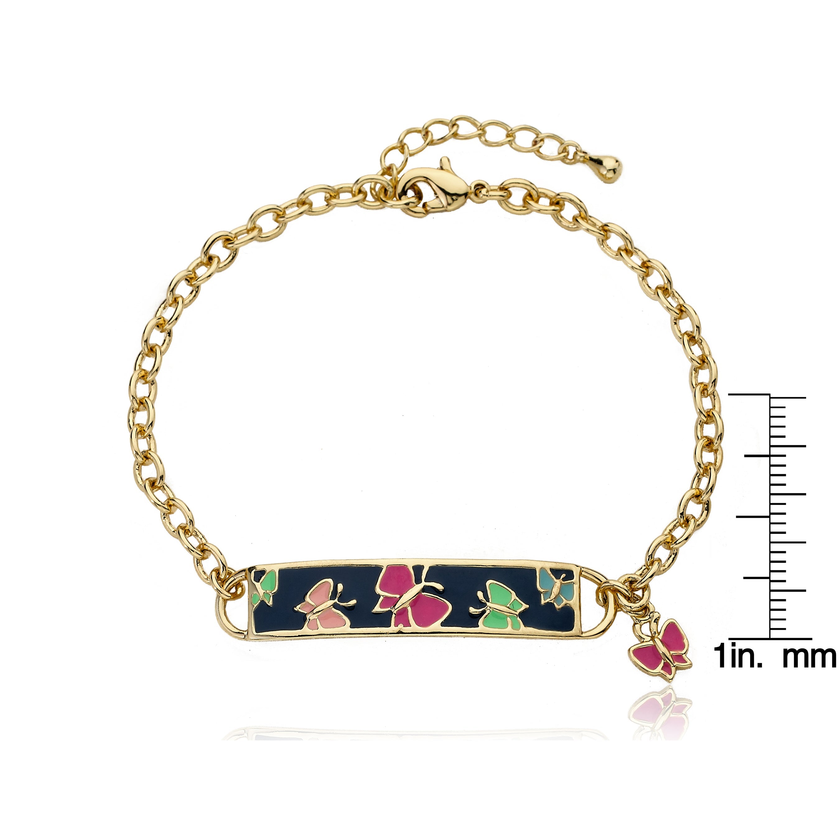 Large Butterfly ID Bracelet