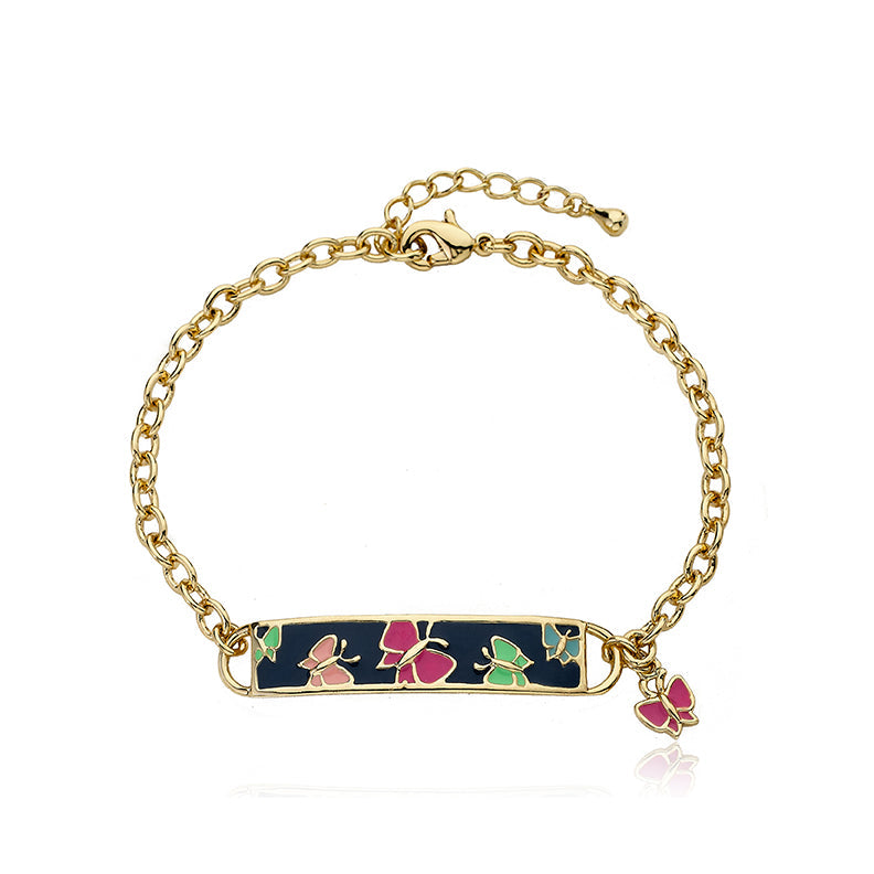 Large Butterfly ID Bracelet