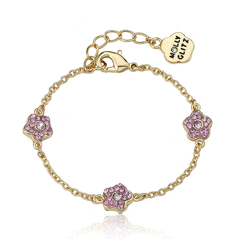 Crystal Flower Bracelet