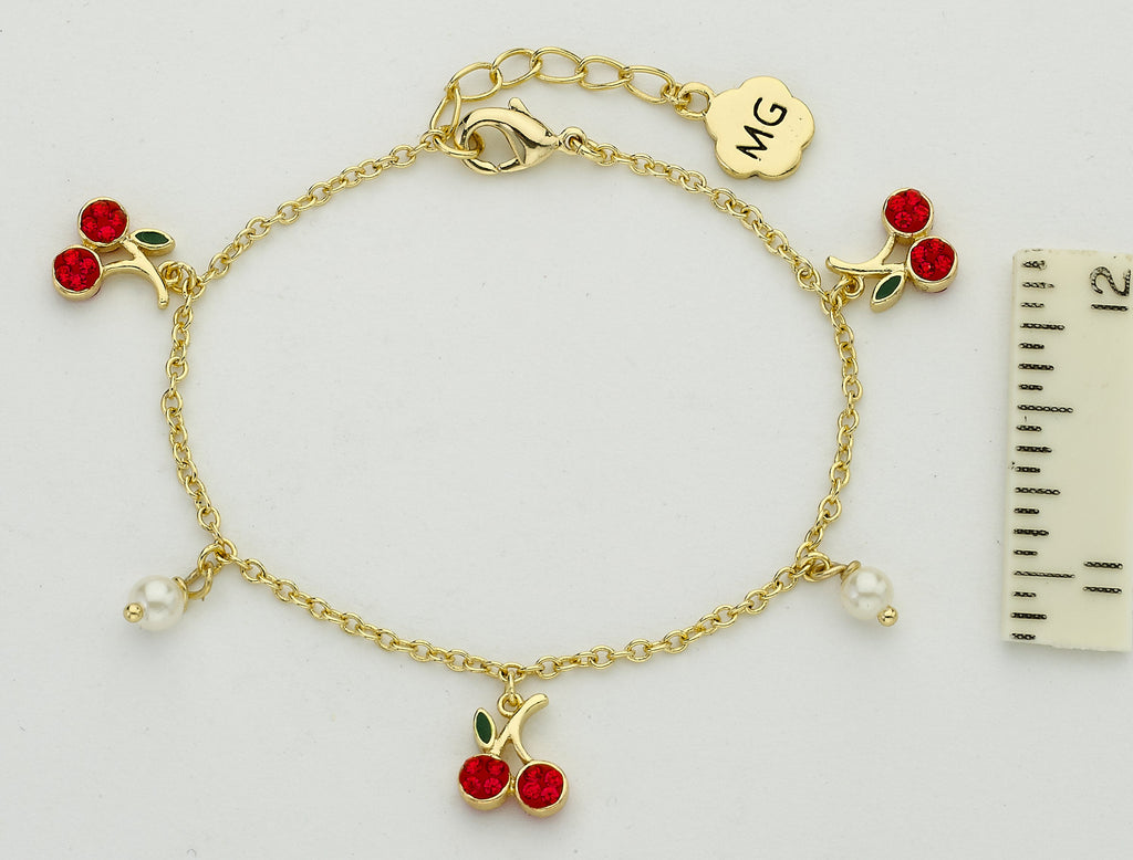 Cherry Charm Bracelet