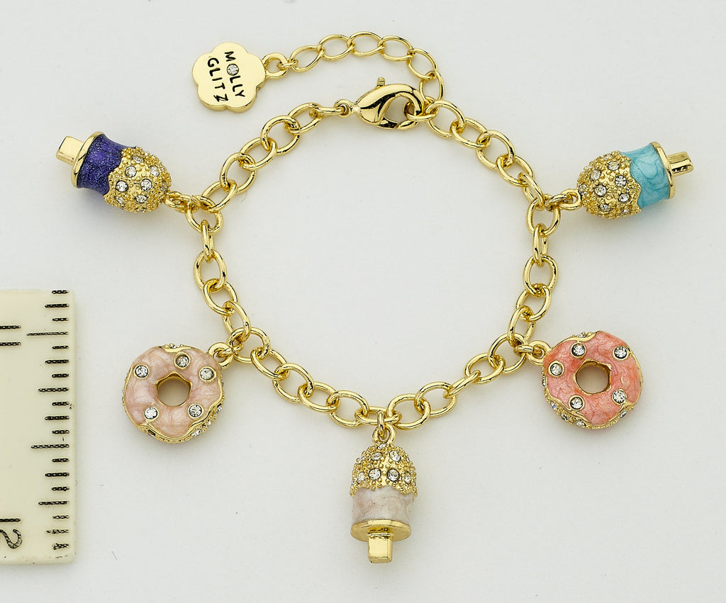 Donut & Popsicle Charm Bracelet