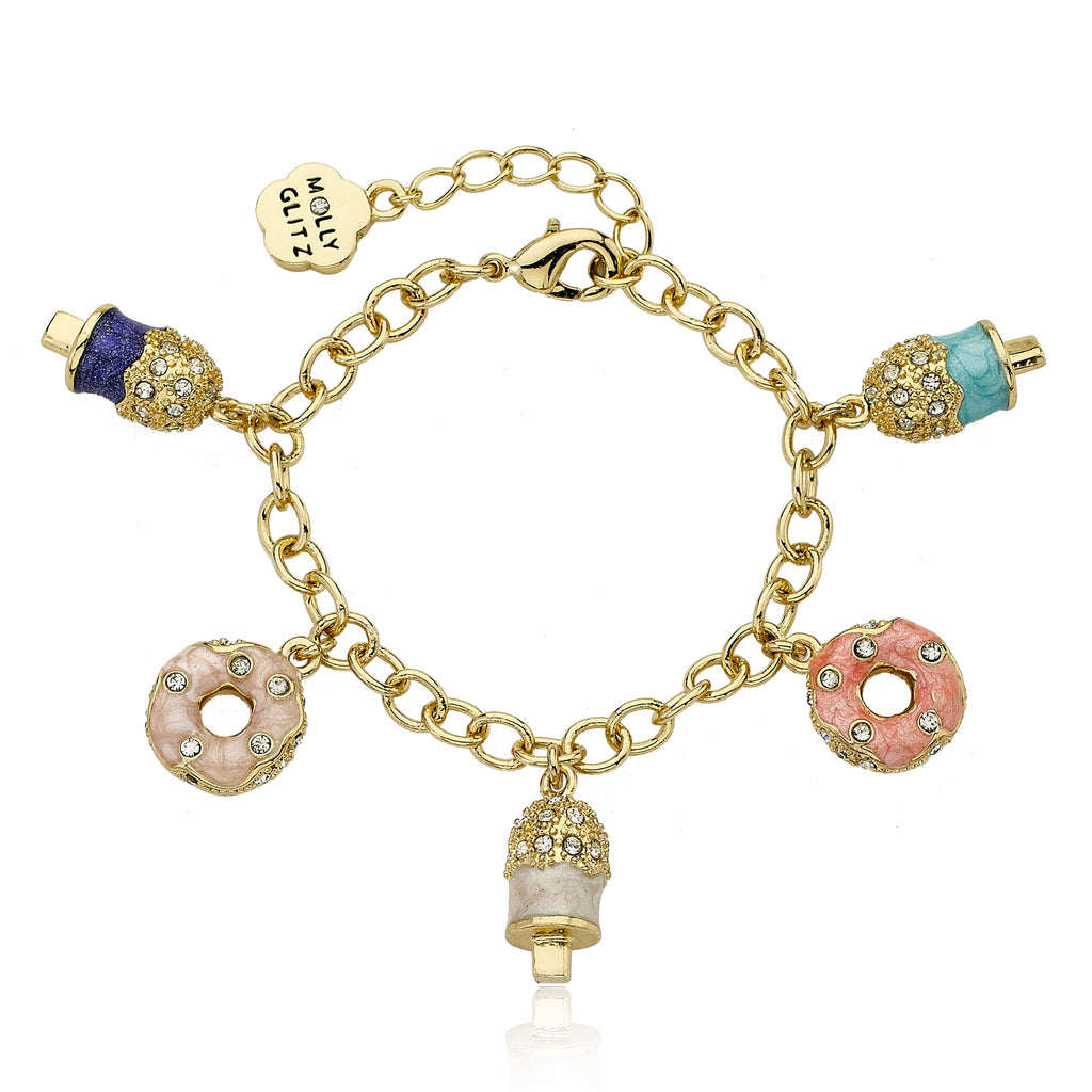Donut & Popsicle Charm Bracelet